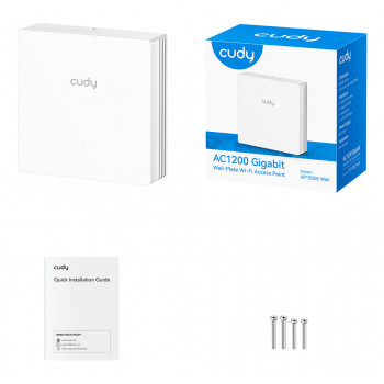 Cudy AC1200 Dual-Band Wall-Plate Access Point AP1300E WALL