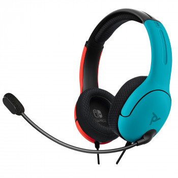 PDP Gaming LVL40 Wired Stereo Gaming Headset for Nintendo Switch, Blue/Red