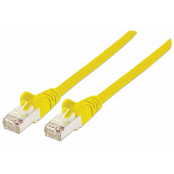 Intellinet High Performance Cat.7 SFTP Network Patch Cable, 15 m, RJ-45 Male to RJ-45 Male, Yellow, Halogen-Free, Snagless 741125