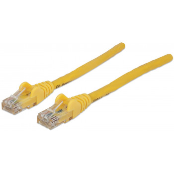 Intellinet Cat6 UTP Patch Cable, 2 x RJ45, Molded Boot, 15.0 m, Yellow (342407)
