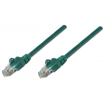 Intellinet Cat6 UTP Patch Cable, 2 x RJ-45, Molded, 5.0 m, Green (343718)