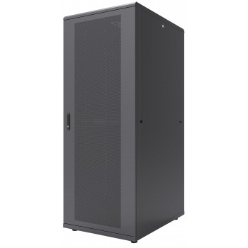 Intellinet 42U 19 inch Network Cabinet, Black RAL 9005, 600x1000mm, Lockable Glass Front Door 713733
