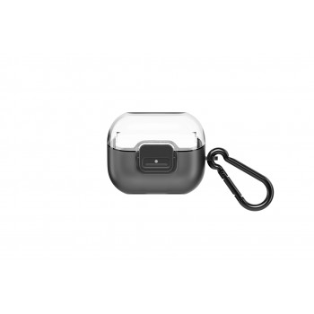 Samsung Galaxy Clip Case for Buds 3 Pro Clear TPU Protective Cover with Carabiner GP-FPR630HICBW