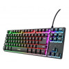 Trust Gaming GXT833 THADO TKL Gaming Keyboard - Tenkeyless, Metal Top Plate, Multi-Color LED Backlight, Membrane, Wired USB