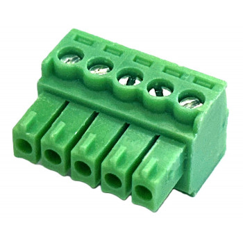 VIVOLINK 5-Pin 5.08 mm Pitch Screw Terminal Phoenix Connector, Green