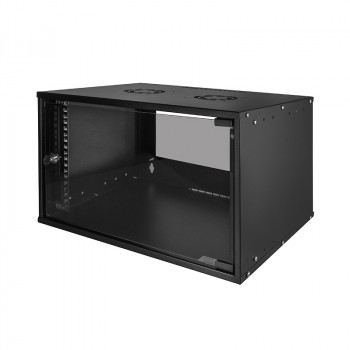 LogiLink 19 inch Wall Mount Cabinet ECO 6U Black (W06C55B)