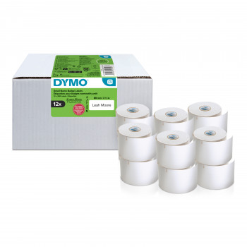 DYMO LabelWriter Name Badge Labels, 89 x 41 mm, White, Removable Adhesive, 150 Labels (2234183)