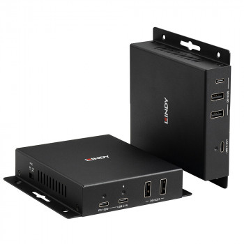 Lindy 100m Cat.6A Type C 4K60 Video and Data HDBaseT 3.0 Extender (39347)