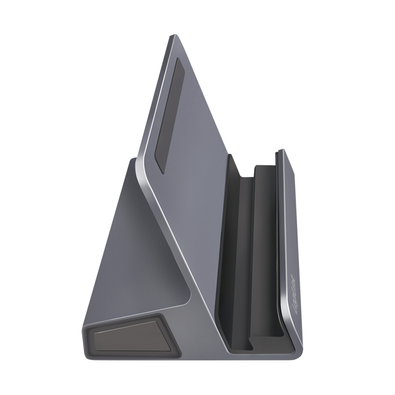 LogiLink UA0408 USB-C Docking Station with Tablet Stand, HDMI 4K@60Hz, 100W PD, Gigabit Ethernet, Silver