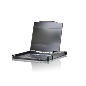 ATEN CL6700MW 1U 17 inch Full HD LCD KVM Console with Italian Keyboard, DVI, USB CL6700MW-AT-XG-2XK06ITG