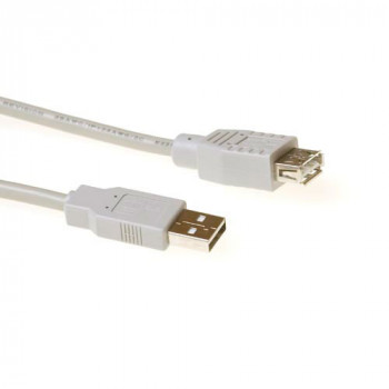 ACT SB2199 USB 2.0 Extension Cable 1m Ivory USB-A Male to USB-A Female