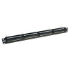 ACT 24-Port CAT6 UTP 45° Angled Patch Panel, 1U, Black (PP1013)