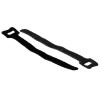 ACT CT4005 Reusable Hook-and-Loop Cable Ties, 200 x 12 mm, Black, 20-Pack