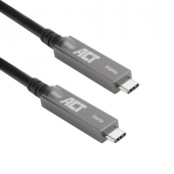 ACT USB-C 3.2 Gen2 Active Optical Cable (AOC), for touch panels, video, data, power, 15m (AK4335)