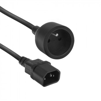 ACT Power Cord C14 to Type E Female 0.2m Black 10A AK5385