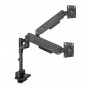 ACT AC8330 Office Solid Pro Dual Monitor Arm, Gas Spring, Pole Mount, up to 34"