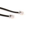 ACT TD5701 RJ12 to RJ12 Telephone Cable, 1 m, Black