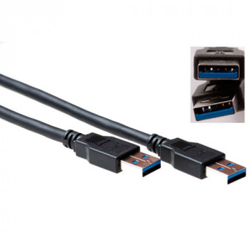 ACT SB3011 USB 2.0 Type-A Male to Type-A Male Cable, 1 m, Black