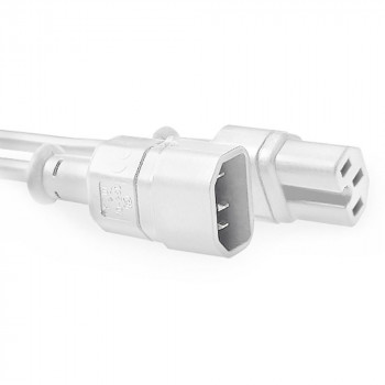 ACT AK5435 Power Cable White 0.6 m C14 to C15
