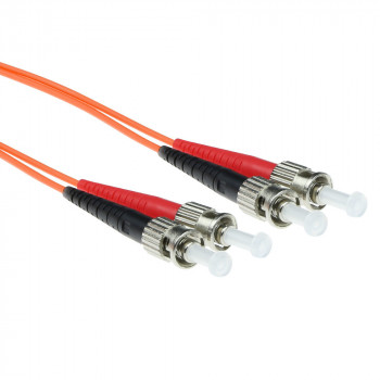 ACT 3m LSZH OM2 Multimode Duplex Fiber Patch Cable ST-ST 50/125 RL1503