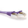 ACT Purple 1m LSZH S/FTP CAT6A Snagless Patch Cable FB8701