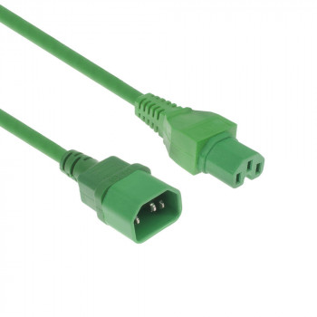 ACT Power Cord C14 to C15 Green 1.5 m (AK5394)
