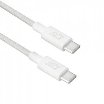 ACT USB 2.0 60W Charging/Data Cable USB-C to USB-C, White, 1 m (AC3080)