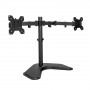ACT AC8363 Dual Monitor Arm Desk Stand for 2 Screens up to 32 inch - Clamp & Grommet Mount, VESA 75/100, 8kg per Arm, Black
