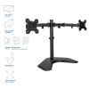 ACT AC8363 Dual Monitor Arm Desk Stand for 2 Screens up to 32 inch - Clamp & Grommet Mount, VESA 75/100, 8kg per Arm, Black