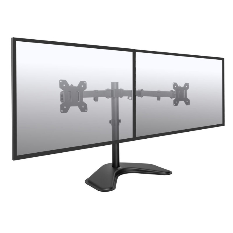 ACT AC8363 Dual Monitor Arm Desk Stand for 2 Screens up to 32 inch - Clamp & Grommet Mount, VESA 75/100, 8kg per Arm, Black