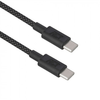 ACT USB 2.0 60W Charging/Data Cable USB-C to USB-C, Black, 2m (AC3083)