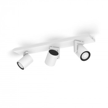 Signify Philips Hue White & Color Ambiance Argenta 3-Spot Ceiling Light White