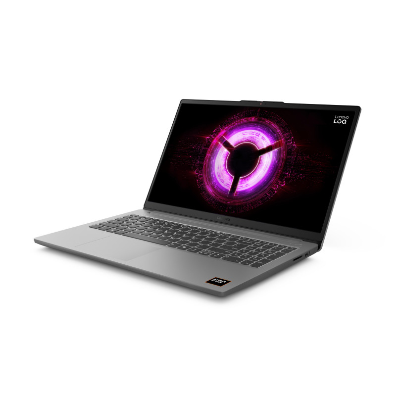 Lenovo LOQ 15ARP10E 83S000C7GE Laptop, 15.6 inch Full HD IPS 144Hz, AMD Ryzen 5 150, 16GB DDR5, 512GB SSD, GeForce RTX 3050 6GB, Windows 11 Home, German keyboard