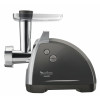 Moulinex ME6868 HV8 Pro 4-in-1 Meat Grinder, 2200 W, 4.5 kg/min, 3 Stainless Steel Discs, Kebbe & Sausage Attachments, Black/Silver
