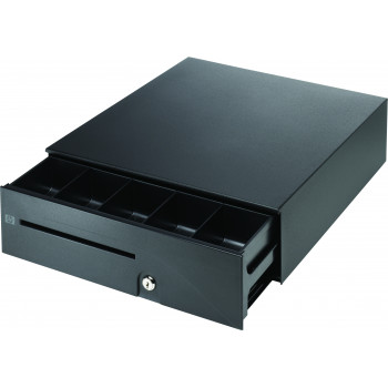HP Cash Drawer for Engage Flex Mini Retail System - Electronic, 3-Position Key Lock, 5 Bill / 8 Coin Compartments, Black