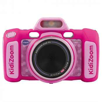 VTech Kidizoom Duo FX Pink Digital Camera with Dual Lenses, 5MP, 2.4 inch Colour LCD, Games, microSD Slot, USB, 4x AA 80-519954