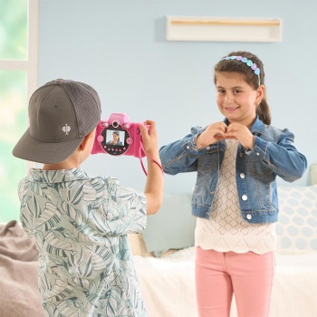 VTech Kidizoom Duo FX Pink Digital Camera with Dual Lenses, 5MP, 2.4 inch Colour LCD, Games, microSD Slot, USB, 4x AA 80-519954