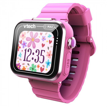 VTech KidiZoom Smart Watch MAX Pink Kids Smartwatch with Dual Cameras, 20+ Games, Activity Tracker, Splash Proof