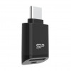 Silicon Power C200 USB-C 3.2 microSD Card Reader - Black