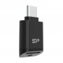 Silicon Power C200 USB-C 3.2 microSD Card Reader - Black