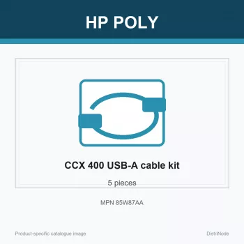 HP Poly CCX 400 USB-A to USB-A Cable (5 pieces), 190 mm, 210 mm, 55 mm, 300 g, China