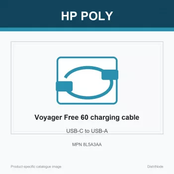 HP Poly Voyager Free 60 USB-C to USB-A Charging Cable