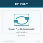 HP Poly Voyager Free 60 USB-C to USB-A Charging Cable