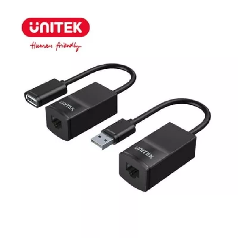 Network Cable UNITEK Y-UE01001 Dock/Port Replicator USB 3.0 60m Black