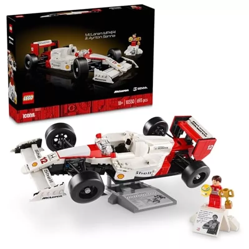 LEGO set McLaren MP4/4 Ayrton Senna 10330 — LEGO ICONS scale model display