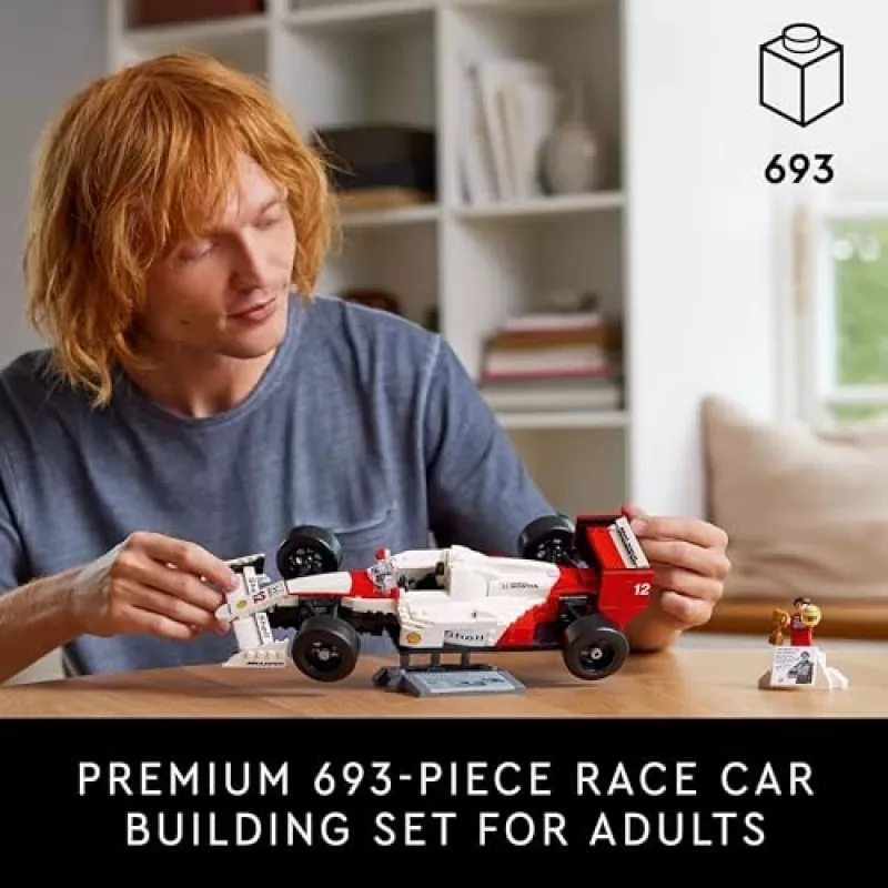 LEGO set McLaren MP4/4 Ayrton Senna 10330 — LEGO ICONS scale model display