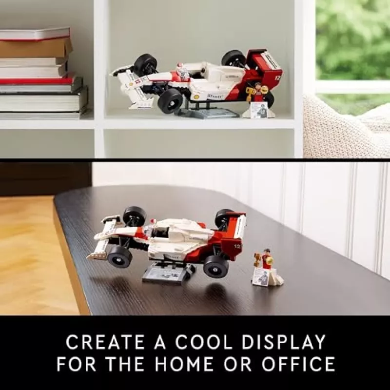 LEGO set McLaren MP4/4 Ayrton Senna 10330 — LEGO ICONS scale model display