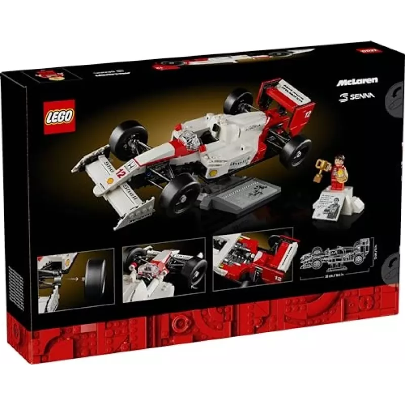 LEGO set McLaren MP4/4 Ayrton Senna 10330 — LEGO ICONS scale model display