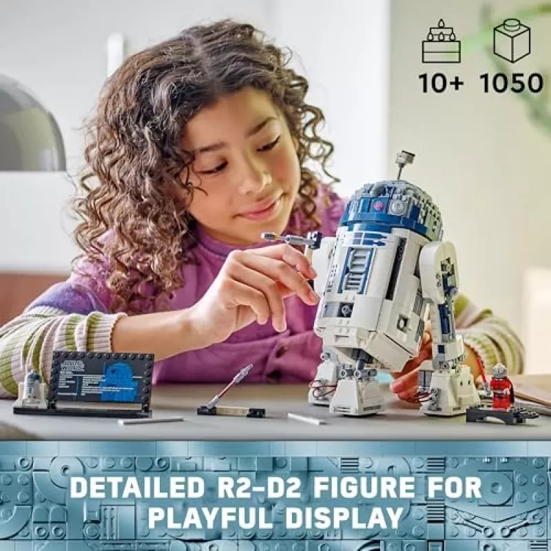 LEGO buildable droid R2‑D2 set 75379 — 1,050 pieces, 10+ years, 160×110×240 mm, 0.24 kg
