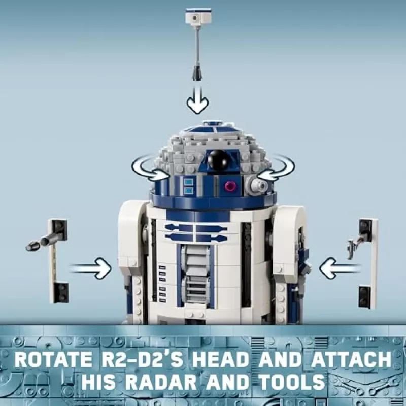 LEGO buildable droid R2‑D2 set 75379 — 1,050 pieces, 10+ years, 160×110×240 mm, 0.24 kg